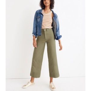 NWT Madewell Emmett Wide Leg Crop High Waist Denim